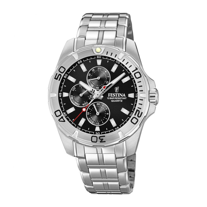 RELOJ ANÁLOGO PARA HOMBRE FESTINA MULTIFUNCTION F20445/3 - PLATEADO