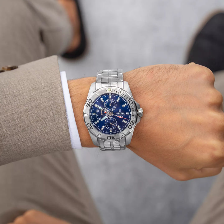 RELOJ PARA HOMBRE FESTINA MULTIFUNCTION F20445/2 - PLATEADO