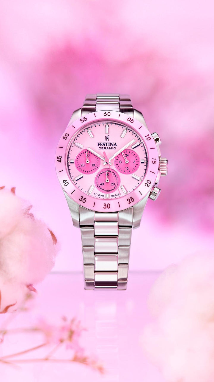 RELOJ PARA MUJER FESTINA CERAMIC F20693/2 - PLATEADO