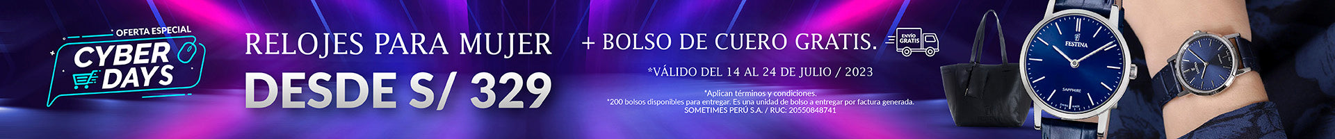 Cyber Days Relojes en oferta para Mujer