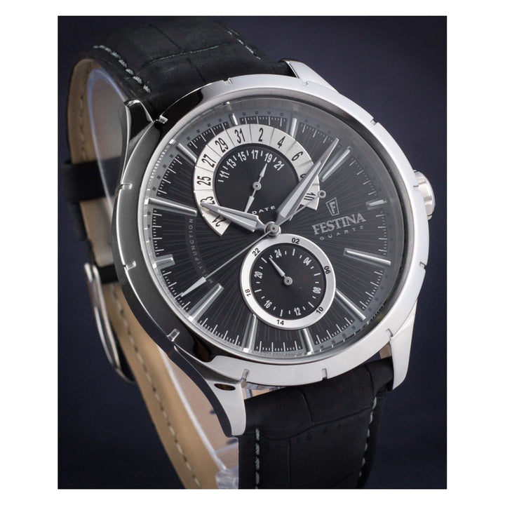 RELOJ EN CUERO PARA HOMBRE FESTINA RETRO F16573/3 - NEGRO