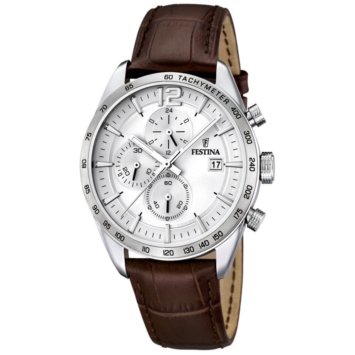 Festina Orologio Uomo Analogico in Pelle Marrone