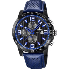 Cargar imagen en el visor de la galería, RELOJ EN CUERO PARA HOMBRE FESTINA THE ORIGINALS F20339/4 - AZUL