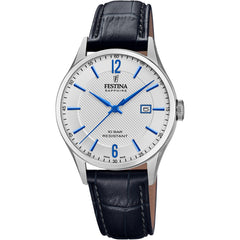 Cargar imagen en el visor de la galería, RELOJ EN CUERO PARA HOMBRE FESTINA SWISS MADE F20007/2 - NEGRO