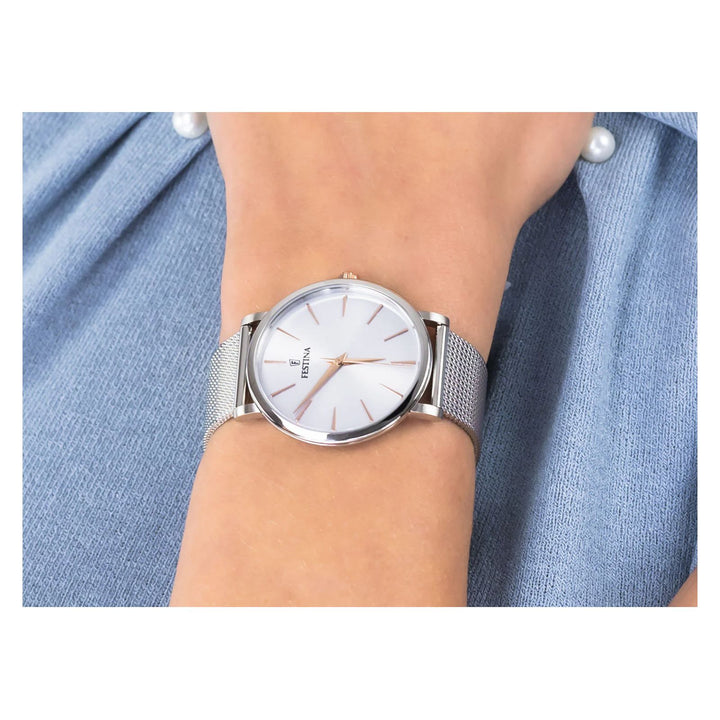 RELOJ ANÁLOGO PARA MUJER FESTINA BOYFRIEND F20475/3 - PLATEADO