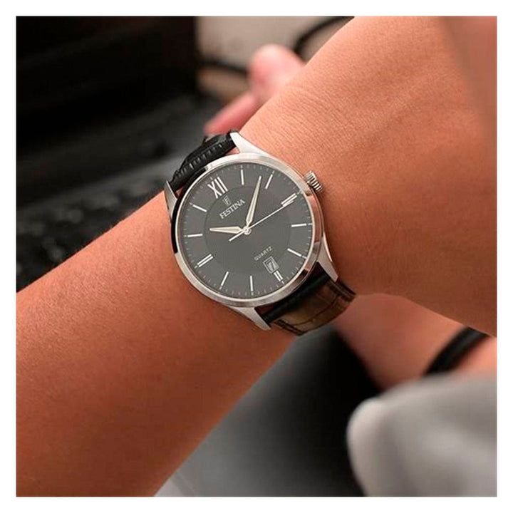 RELOJ ANÁLOGO PARA HOMBRE FESTINA CLASSIC METAL F20426/3 - NEGRO