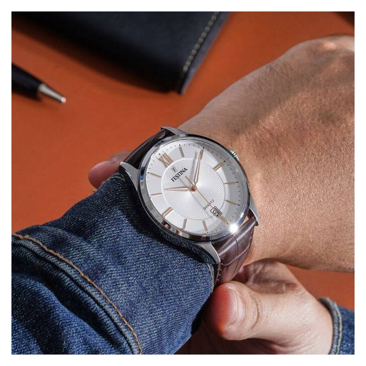 RELOJ ANÁLOGO PARA HOMBRE FESTINA CLASSIC METAL F20426/4 - MARRÓN