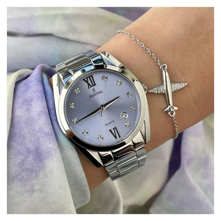 RELOJ ANÁLOGO PARA MUJER FESTINA BOYFRIEND F16790/B - PLATEADO
