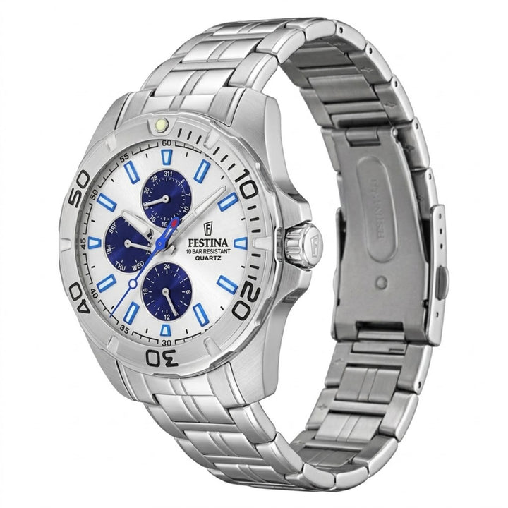 RELOJ ANÁLOGO PARA HOMBRE FESTINA MULTIFUNCTION F20445/1 - PLATEADO