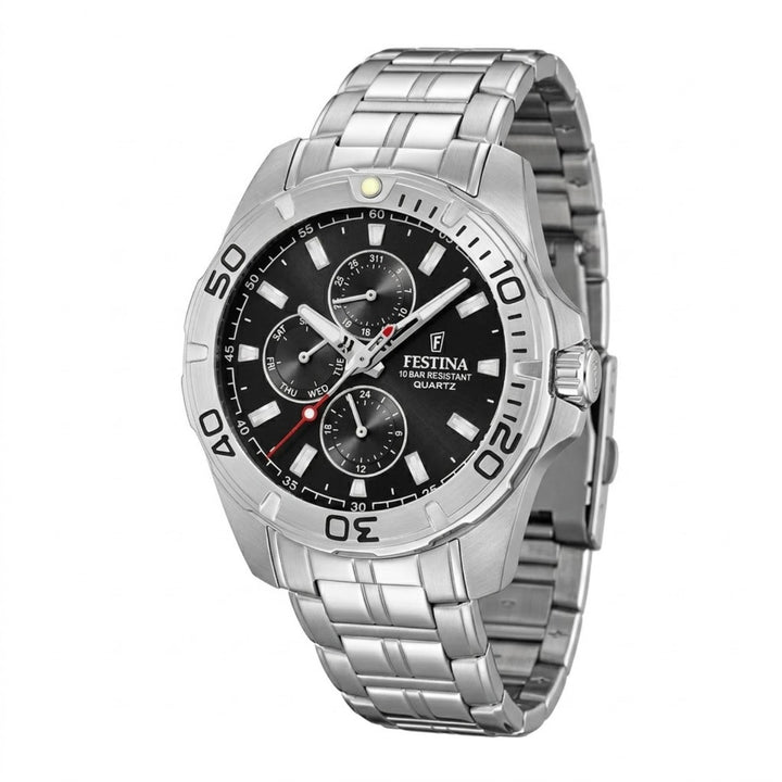 RELOJ ANÁLOGO PARA HOMBRE FESTINA MULTIFUNCTION F20445/3 - PLATEADO