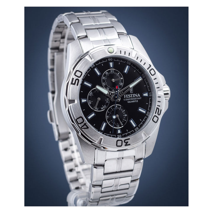 RELOJ ANÁLOGO PARA HOMBRE FESTINA MULTIFUNCTION F20445/6 - PLATEADO