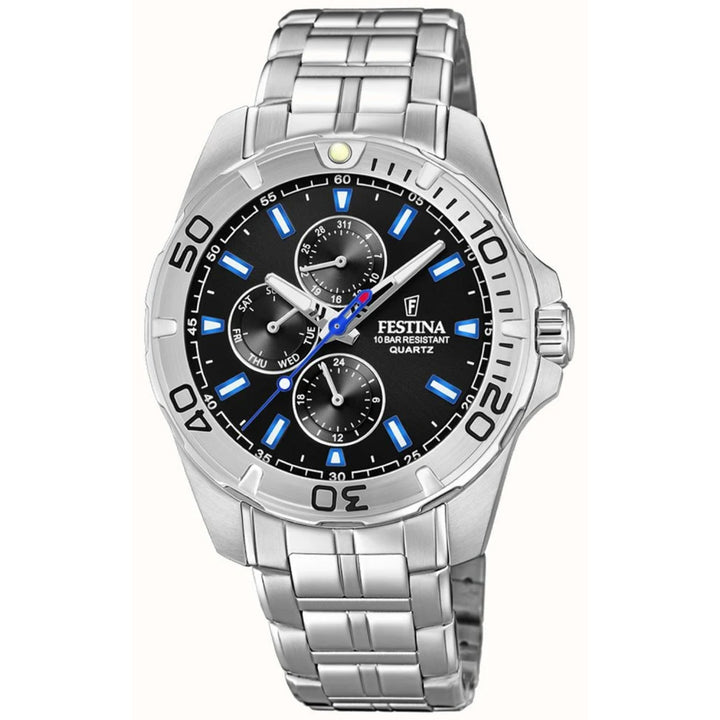 RELOJ ANÁLOGO PARA HOMBRE FESTINA MULTIFUNCTION F20445/6 - PLATEADO