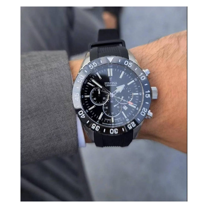 RELOJ ANÁLOGO PARA HOMBRE FESTINA CERAMIC F20515/2 - NEGRO