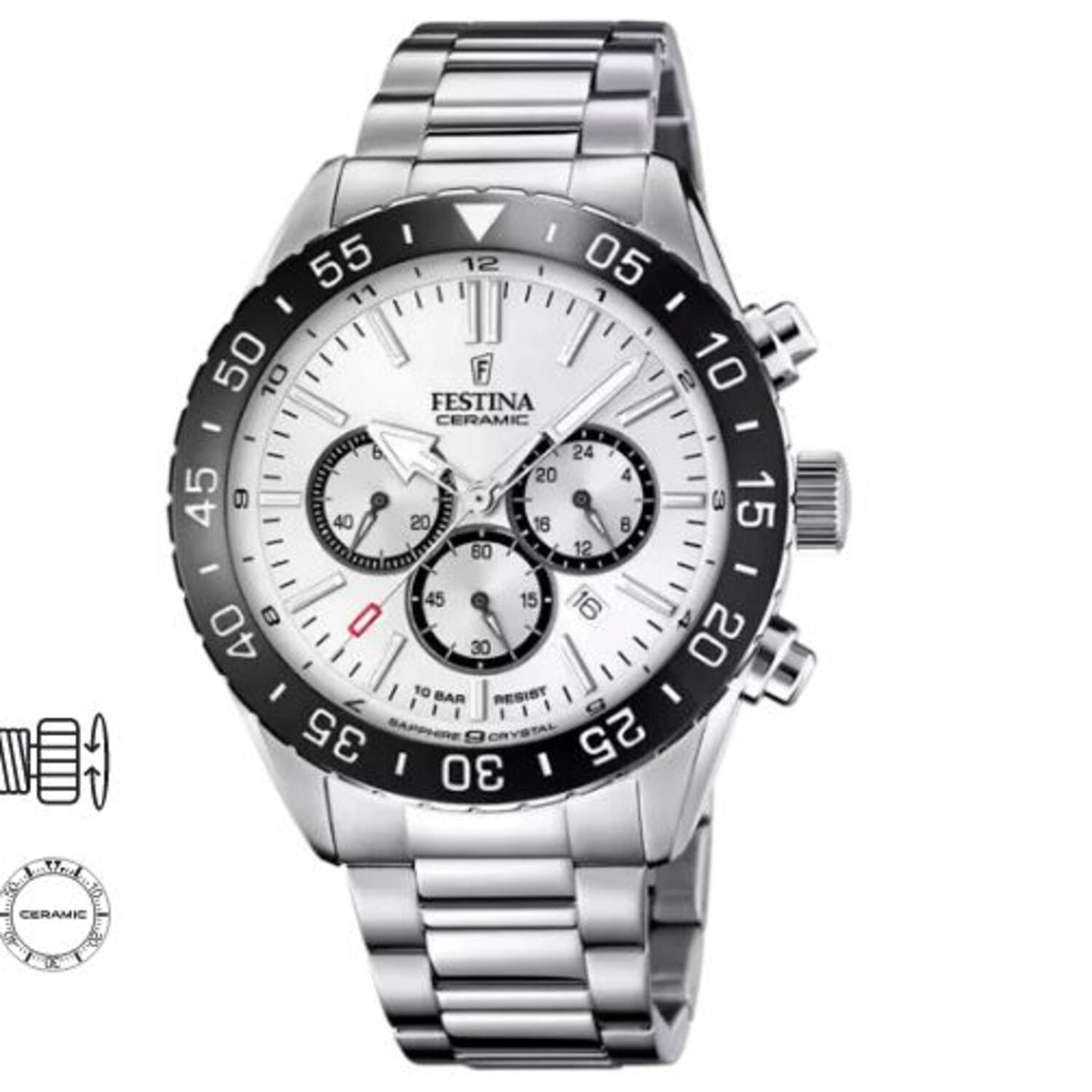 RELOJ ANÁLOGO PARA HOMBRE FESTINA TIMELESS F20575/1 - PLATEADO
