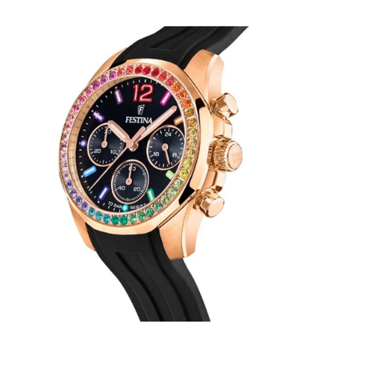 RELOJ ANÁLOGO PARA MUJER FESTINA RAINBOW F20611/3 - NEGRO