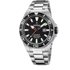 Cargar imagen en el visor de la galería, RELOJ ANÁLOGO PARA HOMBRE FESTINA NEGRO F20663/3 - PLATEADO
