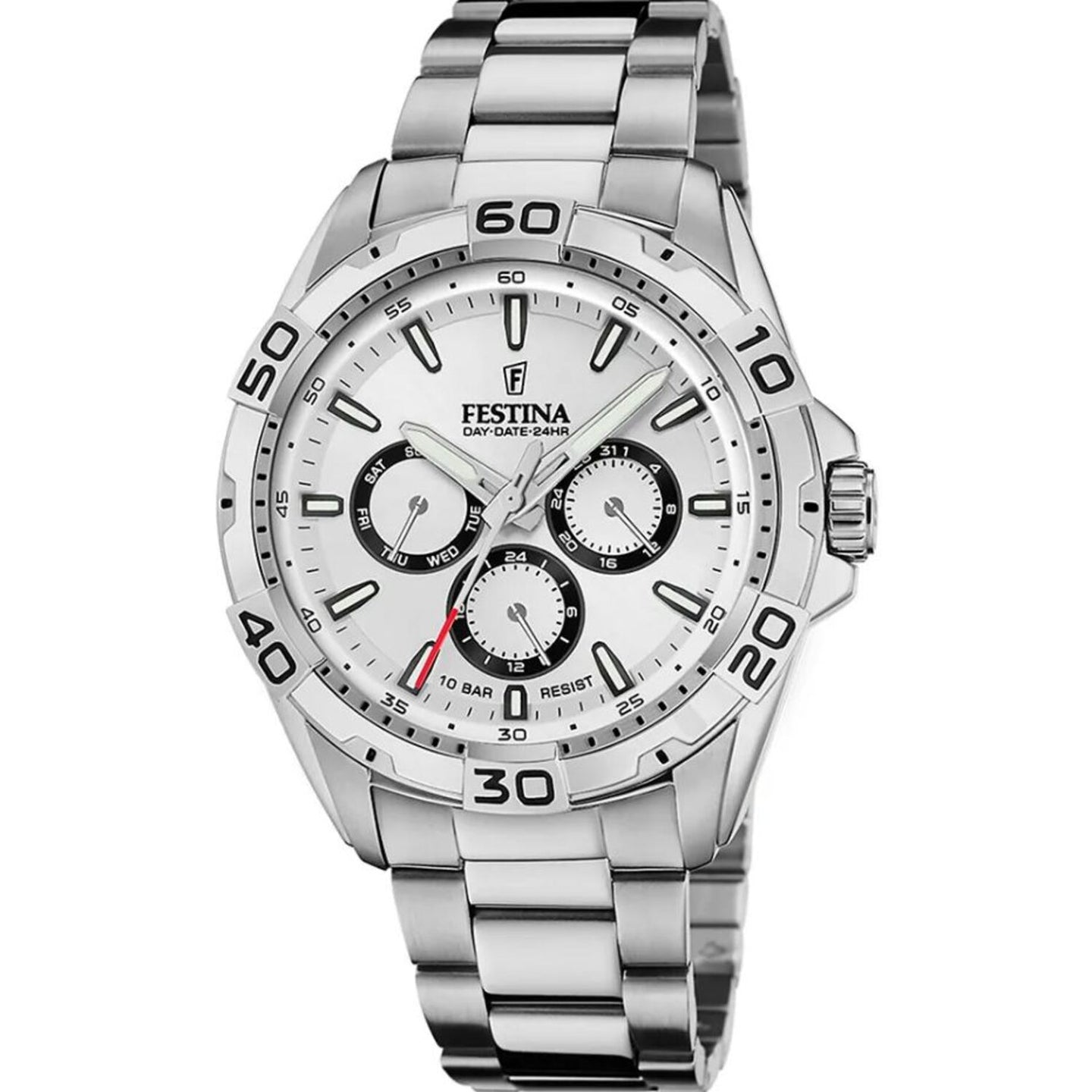 RELOJ ANÁLOGO PARA HOMBRE FESTINA BLANCO F20623/1 - PLATEADO