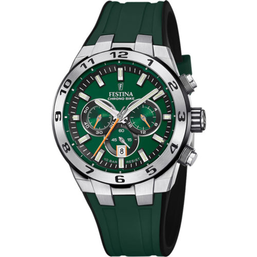 RELOJ ANÁLOGO PARA HOMBRE FESTINA CHRONO BIKE F20671 F20671/2 - VERDE