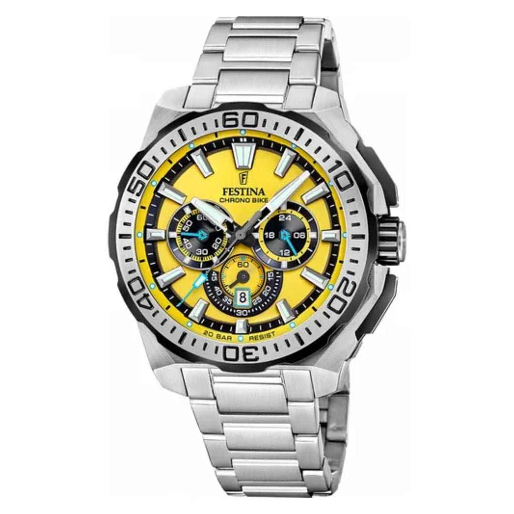 RELOJ ANÁLOGO PARA HOMBRE FESTINA CHRONO BIKE F20724/4 - PLATEADO