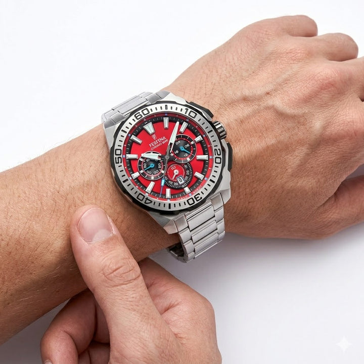 RELOJ ANÁLOGO PARA HOMBRE FESTINA CHRONO BIKE F20724/5 - PLATEADO