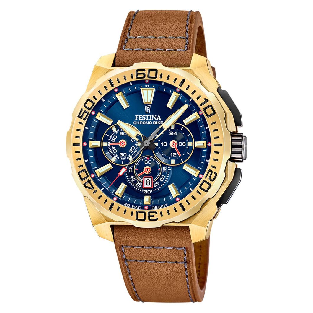 RELOJ ANÁLOGO PARA HOMBRE FESTINA CHRONO BIKE F20728/1 - MARRÓN