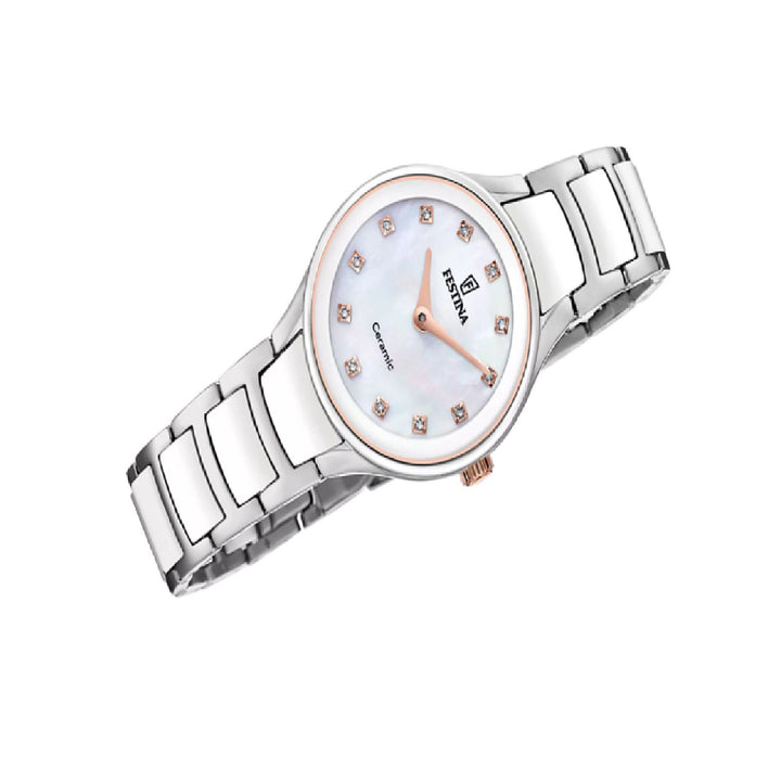 RELOJ ANÁLOGO PARA MUJER FESTINA CERAMIC F20752/8 - PLATEADO