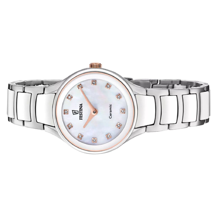 RELOJ ANÁLOGO PARA MUJER FESTINA CERAMIC F20752/8 - PLATEADO