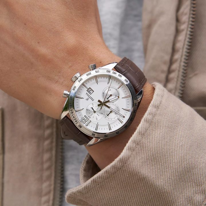 RELOJ EN CUERO PARA HOMBRE FESTINA TIMELESS CHRONO F16760/1 - MARRÓN