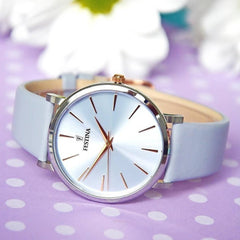 Cargar imagen en el visor de la galería, RELOJ EN CUERO PARA MUJER FESTINA BOYFRIEND F20371/3 - AZUL
