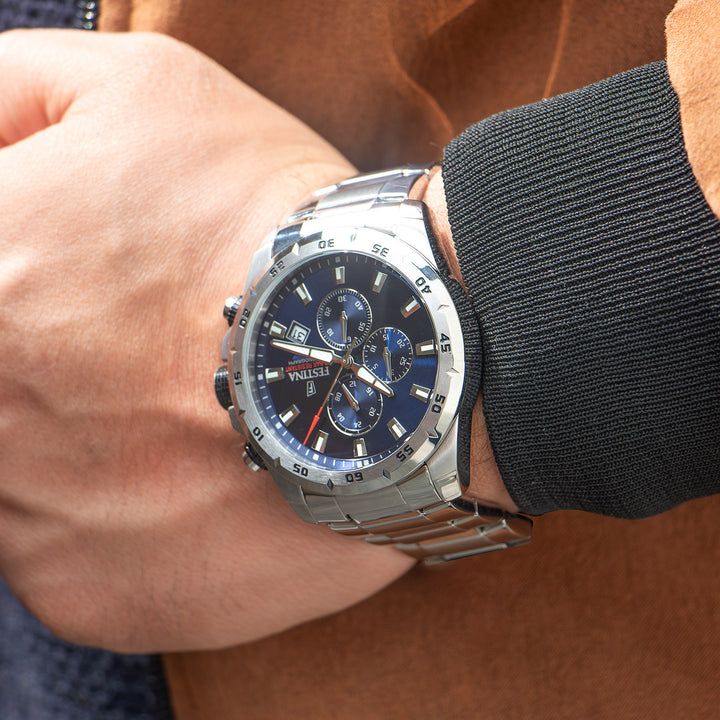 RELOJ CALENDARIO PARA HOMBRE FESTINA TIMELESS CHRONOGRAPH F20463/2 - PLATEADO