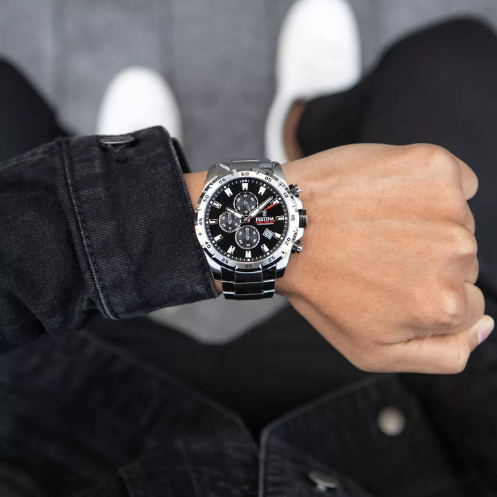 RELOJ ANÁLOGO PARA HOMBRE FESTINA TIMELESS CHRONO F20463/4 - PLATEADO