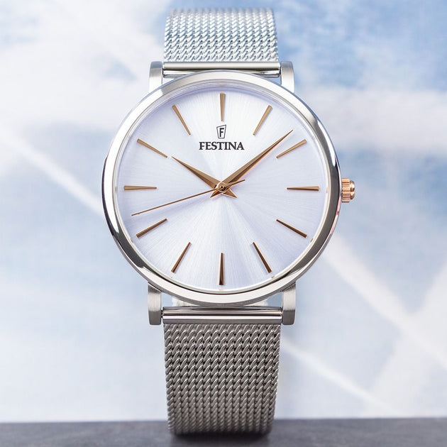 RELOJ ANÁLOGO PARA MUJER FESTINA BOYFRIEND F20475/3 - PLATEADO