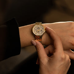 Cargar imagen en el visor de la galería, RELOJ PARA MUJER FESTINA SKELETON AUTOMATIC F20580/1 - DORADO
