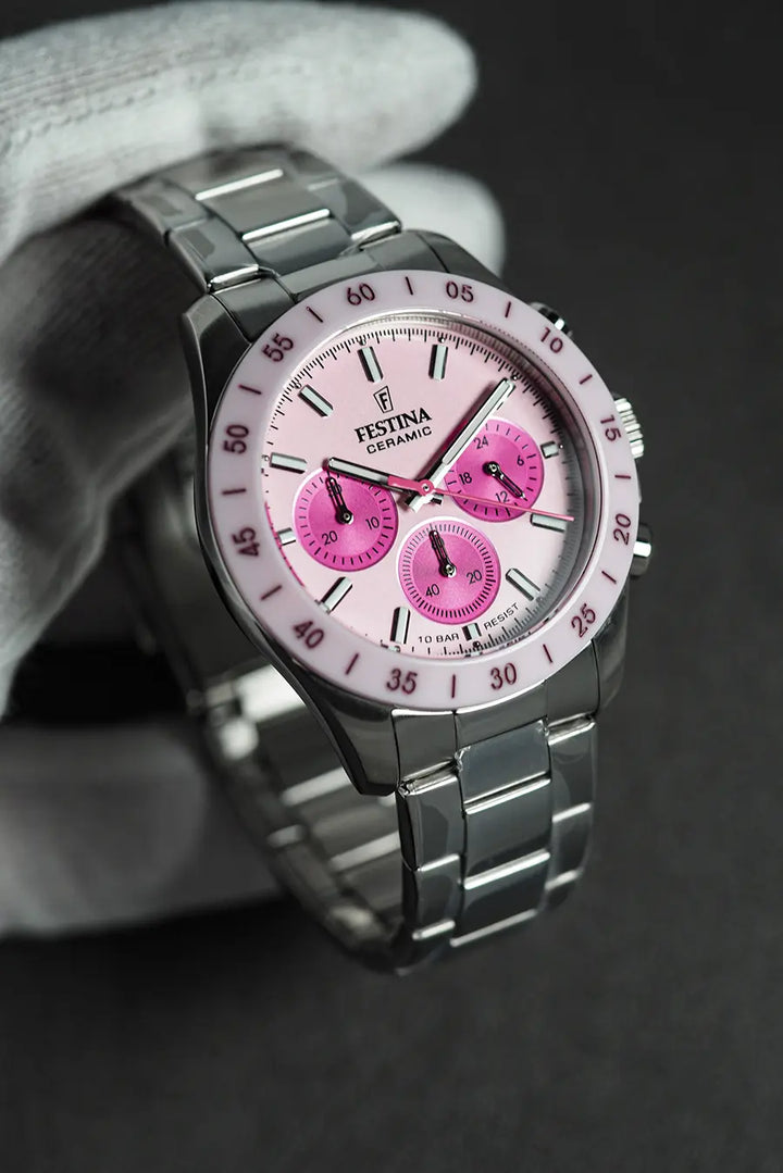 RELOJ PARA MUJER FESTINA CERAMIC F20693/2 - PLATEADO