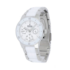Cargar imagen en el visor de la galería, RELOJ CLASICO PARA MUJER FESTINA CERAMIC F16530/1 - PLATEADO
