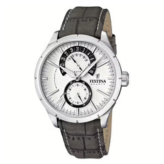 Cargar imagen en el visor de la galería, RELOJ EN CUERO PARA HOMBRE FESTINA RETRO F16573/2 - GRIS
