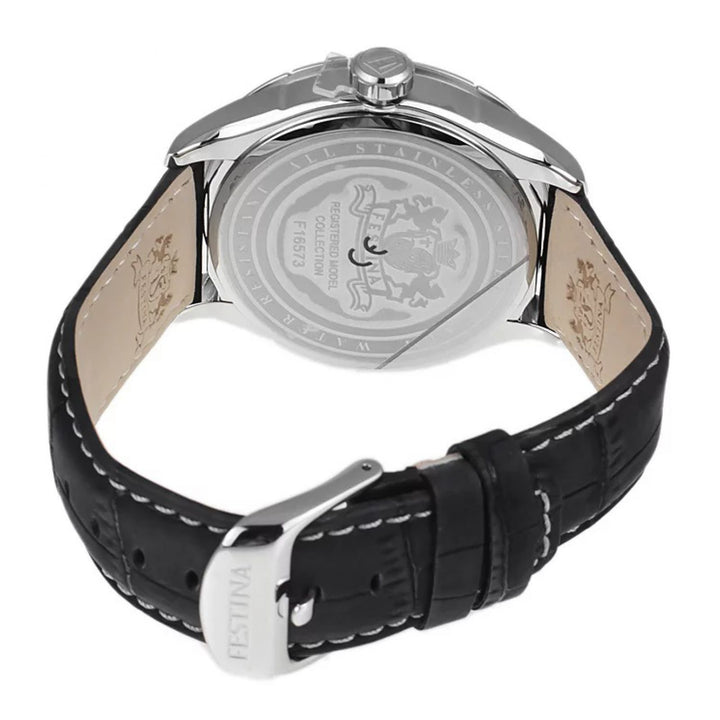 RELOJ EN CUERO PARA HOMBRE FESTINA RETRO F16573/3 - NEGRO