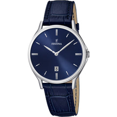 Cargar imagen en el visor de la galería, RELOJ EN CUERO PARA HOMBRE FESTINA CLASSIC LEATHER F16745/3 - AZUL
