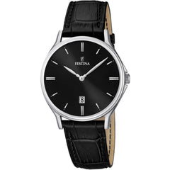 Cargar imagen en el visor de la galería, RELOJ EN CUERO PARA HOMBRE FESTINA CLASSIC LEATHER F16745/5 - NEGRO
