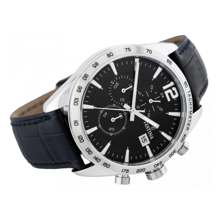 RELOJ EN CUERO PARA HOMBRE FESTINA TIMELESS CHRONO F16760/4 - NEGRO