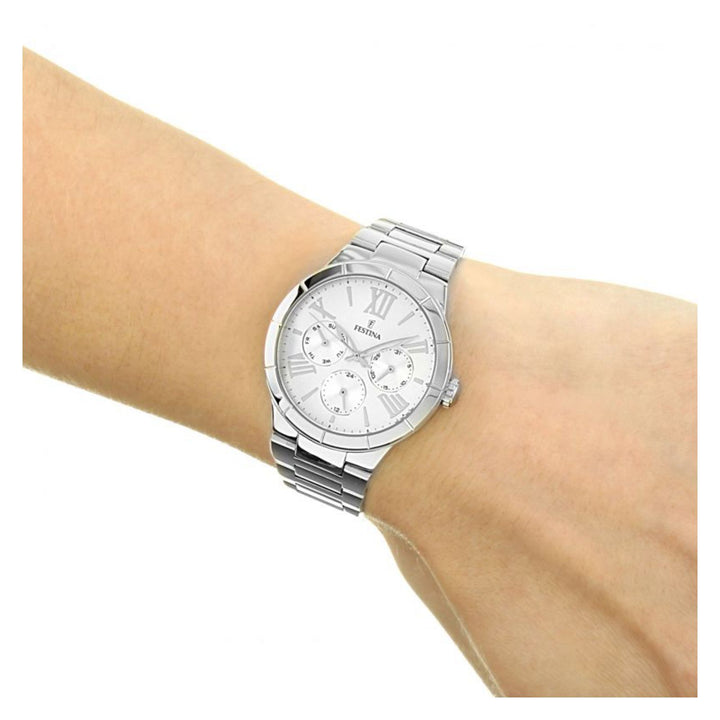 RELOJ CLASICO PARA MUJER FESTINA BOYFRIEND F16716/1 - PLATEADO