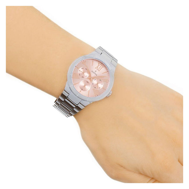 RELOJ CLASICO PARA MUJER FESTINA BOYFRIEND F16716/3 - PLATEADO