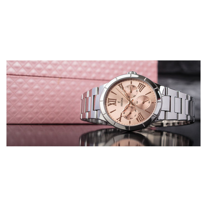 RELOJ CLASICO PARA MUJER FESTINA BOYFRIEND F16716/3 - PLATEADO