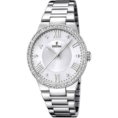 RELOJ CON DIAMANTES PARA MUJER FESTINA BOYFRIEND F16719/1 - PLATEADO