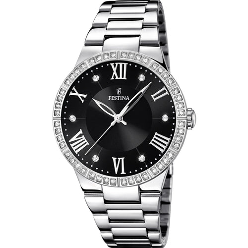 RELOJ CON DIAMANTES PARA MUJER FESTINA BOYFRIEND F16719/2 - PLATEADO