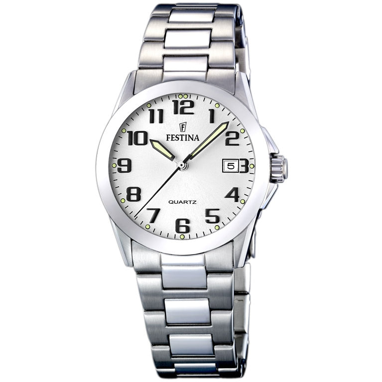 RELOJ CLASICO PARA MUJER FESTINA CLASSIC METAL F16377/7 - PLATEADO