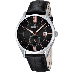 Cargar imagen en el visor de la galería, RELOJ EN CUERO PARA HOMBRE FESTINA RETRO F16872/4 - NEGRO

