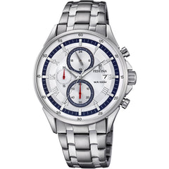 Cargar imagen en el visor de la galería, RELOJ CASUAL PARA HOMBRE FESTINA TIMELESS CHRONO F6853/1 - PLATEADO
