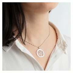 Cargar imagen en el visor de la galería, COLLAR ÁRBOL DE LA VIDA LOTUS SILVER TREE OF LIFE LP1641-1/1 PLATA, MUJER
