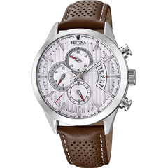 Cargar imagen en el visor de la galería, RELOJ EN CUERO PARA HOMBRE FESTINA TIMELESS CHRONO F20271/1 - MARRÓN
